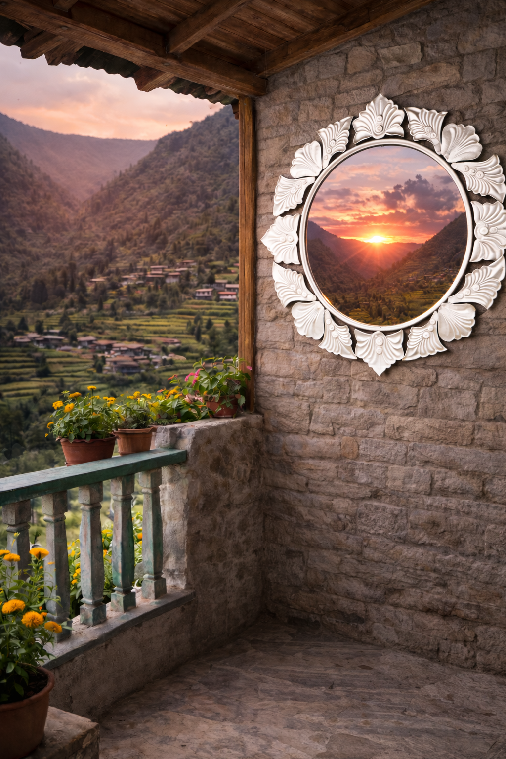 Leaf Fan Bloom Mirror thumbnail